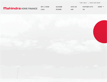 Tablet Screenshot of mahindrahomefinance.com